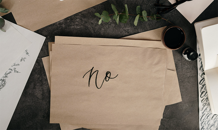 learning how to say no